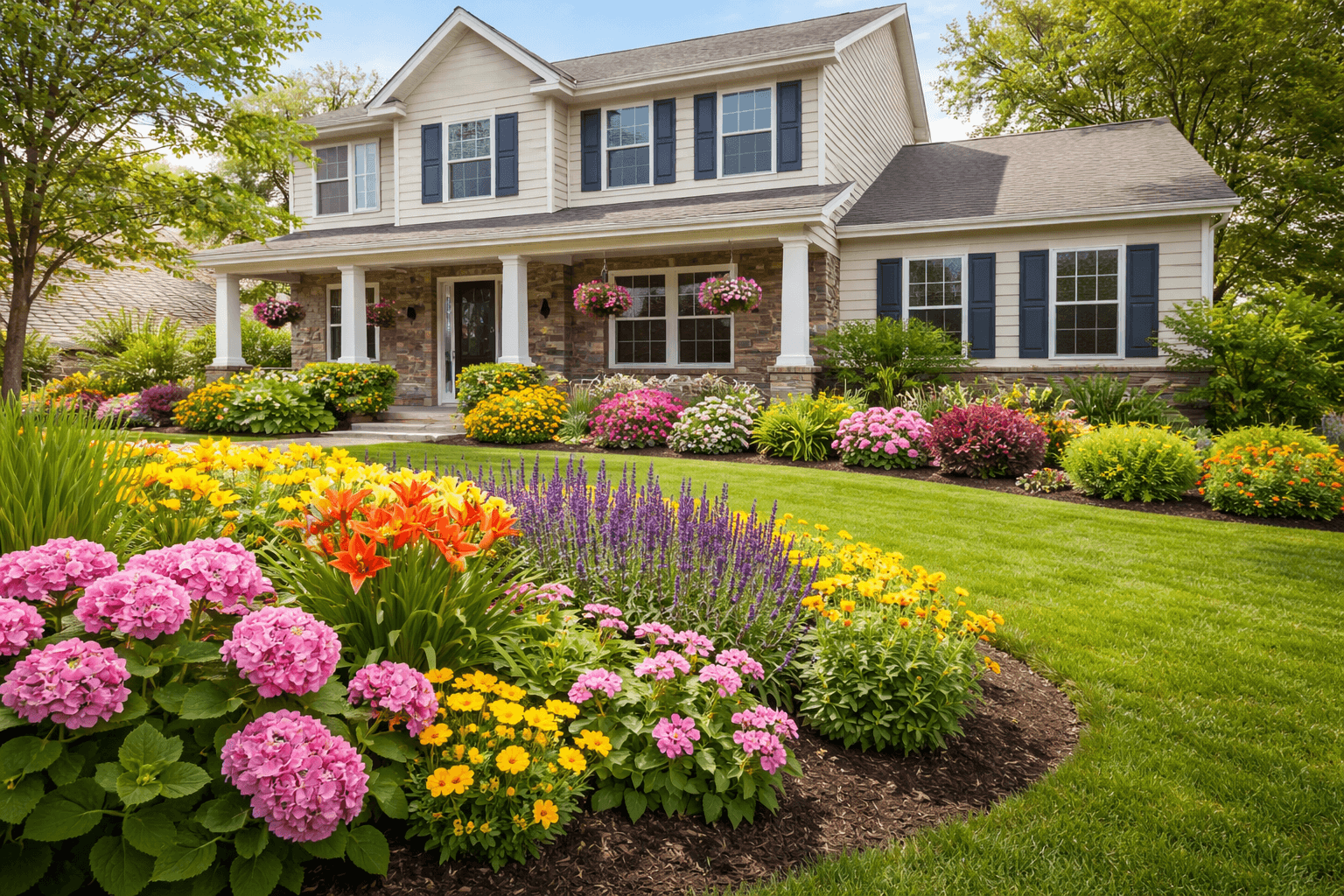 R&B Landscaping — Beautiful landscaped property